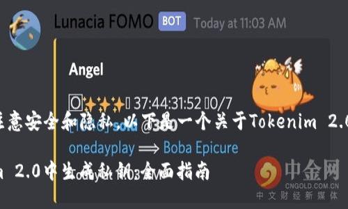 生成私钥的过程需要注意安全和隐私，以下是一个关于Tokenim 2.0生成私钥的详细介绍。

### 如何在Tokenim 2.0中生成私钥：全面指南